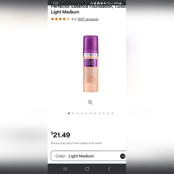 Covergirl Simply Ageless Skin Perfector Essence. NWOT 30ml/ 1 fl. oz - Picture 3 of 3